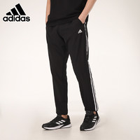 adidas 阿迪达斯 运动裤子男裤2021春季新款宽松直筒训练裤休闲长裤GN0818