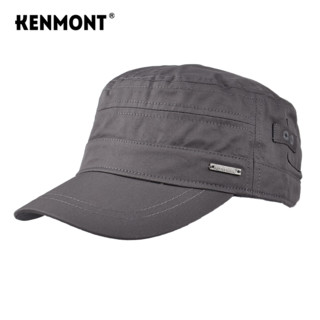 卡蒙（Kenmont）青年平顶帽春夏季户外帽子透气休闲帽子纯色修脸型鸭舌帽2529 