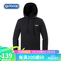 1 OUTDOOR PRODUCTS男式连帽套头长袖卫衣户外运动休闲卫衣OFWY2031060 黑色