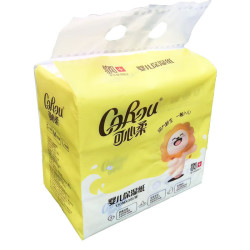 corou可心柔婴儿纸巾保湿抽纸宝宝柔纸巾儿童面巾纸原生木浆120抽新款