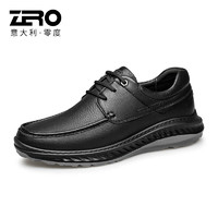 零度【】男士皮鞋商务正装德比鞋职场办公真皮鞋子男-599 XD1223553黑色 43