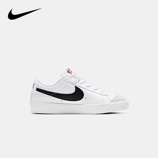 Nike 耐克小童鞋 Blazer 男女童休闲运动鞋魔术贴易穿脱儿童板鞋小白鞋 33.5