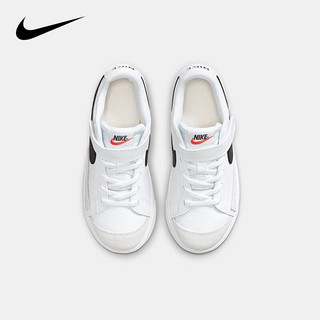 Nike 耐克小童鞋 Blazer 男女童休闲运动鞋魔术贴易穿脱儿童板鞋小白鞋 33.5