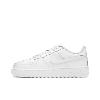 NIKE耐克 yykids AIR FORCE 1 LE (GS) 儿童鞋纯白中帮板鞋空军一号 DH2920-111 40