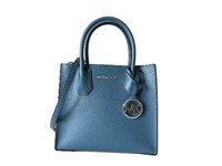 MICHAEL KORS 迈克·科尔斯 迈克高仕 MERCER 中号邮差包 黑色签名(青色)