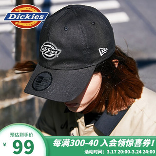 dickies联名款棒球帽男女同款休闲帽子DK008974 黑色 可调节
