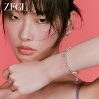 ZENGLIU ZEGL设计师蕾丝系列人造珍珠手链女生轻奢小众精致2024年新款手镯