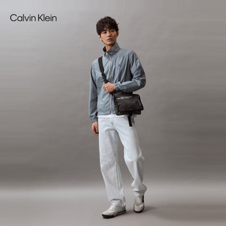 Calvin Klein Jeans24春夏男士简约字母印花运动休闲立领外套J326072 PN6-云迹灰 XL