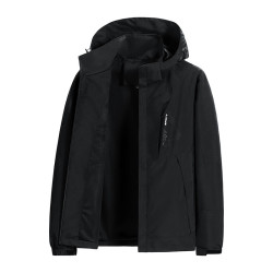 jeanswestoutdoor真维斯户外运动冲锋衣男春秋季新款三防运动外套夹克