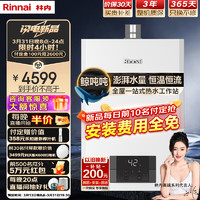 Rinnai 林内 20升燃气热水器智慧恒温 全新升级CPU 大升数 大水量精准控温热水器RUS-20GD31