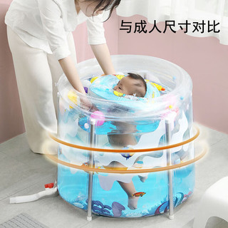LECALI 乐卡利 儿童泡澡桶折叠婴儿洗澡盆宝宝浴桶0-5岁新生儿游泳儿童浴缸 70