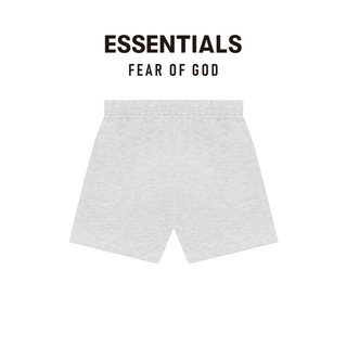 FEAR OF GOD ESSENTIALS  儿童款植绒LOGO系列棉质短裤 青黑色 L