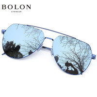 BOLON 暴龙 男士太阳镜 BL8011D70 电光蓝镜框暗黑色镜片