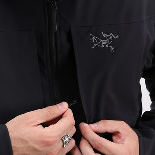 始祖鸟（ARC’TERYX） Gamma MX Hoody 男款户外风衣男连帽软壳衣 夹克男 Black/黑色 M（69-81kg）