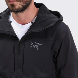 始祖鸟（ARC’TERYX） Gamma MX Hoody 男款户外风衣男连帽软壳衣 夹克男 Black/黑色 M（69-81kg）