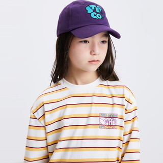 mipoSS24春装 亲子装儿童棒球帽2024春季女童鸭舌帽子 紫色 儿童款