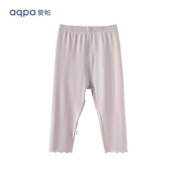 aqpa 宝宝裤子婴儿弹力打底裤女童休闲裤夏季薄可爱 薰衣草 100cm