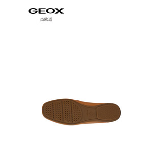 GEOX 杰欧适 女鞋2024春季莫卡辛鞋撞色乐福鞋(豆豆鞋)D25BMA 驼色/浅沙色C5F5V 37