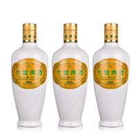 竹叶青 汾酒45度乳玻竹叶青酒475ml*3瓶装山西杏花村国产白酒露酒