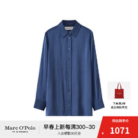 Marc O'Polo/MOP春季吸湿透气凉感长袖衬衫女士 宝蓝色872 34/160