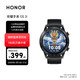 HONOR 荣耀 GS 3i 运动版 智能手表 46mm 碳石黑真皮表带 黑色表壳（北斗、GPS、GLONASS、血氧）