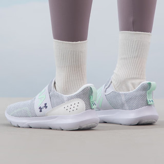 安德玛（UNDERARMOUR）UA女鞋 运动鞋 Surge 3缓震舒适跑步鞋透气舒适低帮轻便休闲跑鞋 3026507-101拍大一码 35.5