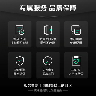 德施曼（DESMAN）【超品日专属】全自动智能门锁指纹密码锁（支持HUAWEI HiLink） 高端黑