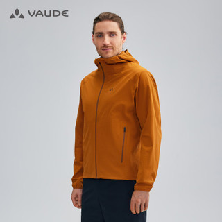 巍德（VAUDE）户外运动软壳衣高海拔登山防风防水服连帽外套男 金铜色 XL