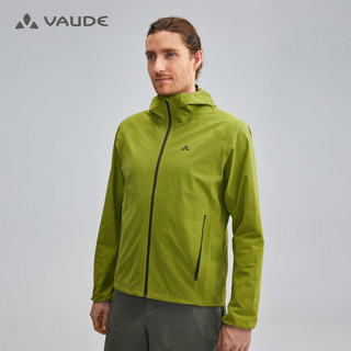 巍德（VAUDE）户外运动软壳衣高海拔登山防风防水服连帽外套男 芥末绿 XXXL