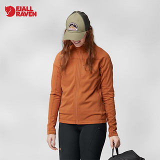 FJALLRAVEN北极狐2024春季女士户外舒适透气贴身抓绒夹克87142 302粉玫瑰 S