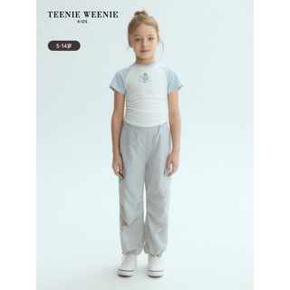 Teenie Weenie Kids小熊童装24春夏女童轻薄光滑百搭休闲长裤 浅粉色 120cm