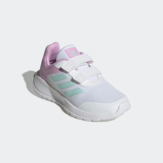 adidas Tensaur Run 2.0魔术贴休闲运动鞋女小童阿迪达斯轻运动 白色/紫色/蓝绿色 30.5(180mm)