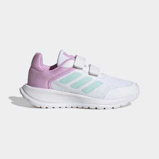 adidas Tensaur Run 2.0魔术贴休闲运动鞋女小童阿迪达斯轻运动 白色/紫色/蓝绿色 31(185mm)