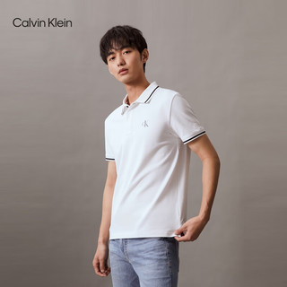 Calvin Klein Jeans24春夏新款男士撞色镶边短袖POLO衫J325370