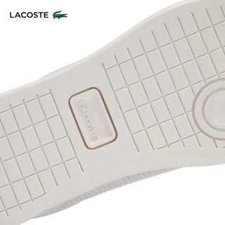 LACOSTELACOSTE法国鳄鱼男装24春季舒适运动休闲鞋|47SMA0077 2G9/米白/黑色 6.5