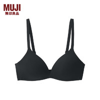 无印良品（MUJI）  女式 无钢圈 文胸 内衣女款 舒适 FCH13A4S 黑色 M /B70