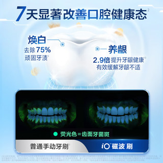 欧乐B成人电动牙刷iO3 plus智净磁波刷 刷头*2 iO系列博朗技术深度自动清洁送男生送新人新婚