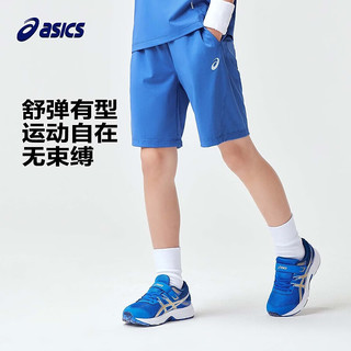 asics亚瑟士童装2024春夏季男女童吸湿速干短裤柔软舒适运动裤 001黑色 170cm