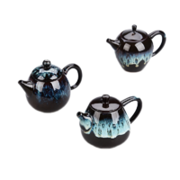 千变猴 紫砂西施壶企鹅茶壶开片可养单壶家用陶瓷功夫茶具简约套装泡茶器
