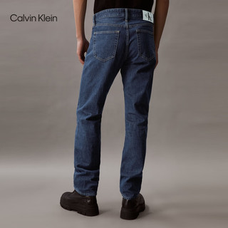Calvin Klein【 CK极简裤】Jeans24春夏男士复古纯棉直筒牛仔裤J326628 1A4-牛仔蓝 34
