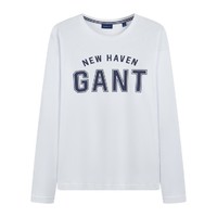 GANT 甘特 男士时尚LOGO圆领长袖T恤