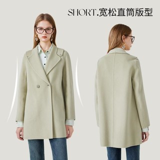 【冬季】高级感纯羊毛大衣女气质西装领双面呢外套