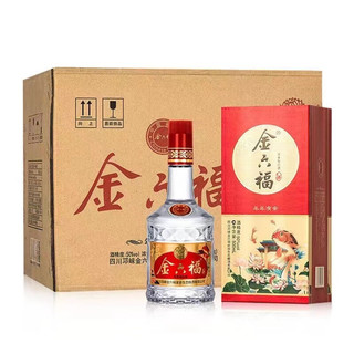 金六福 年年有余 50度浓香型白酒 500ml*6瓶 整箱（内含礼袋）