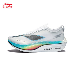 LI-NING 李宁 飞电4 ELITE 情侣款马拉松轻量高回弹竞速跑鞋 ARMU007-14 标准白 37.5