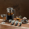 格丽思（GREENIS）茶具整套家用客厅茶盘陶瓷茶杯茶壶盖碗公道杯办公室会客 双茶漏煮茶壶套装 1件