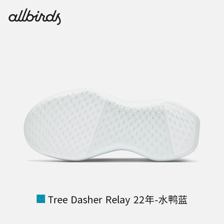 Allbirds 【好货】【41码】男女跑鞋一脚蹬休闲鞋船鞋芭蕾鞋 Tree Dasher Relay 22年-水鸭蓝 41 男码