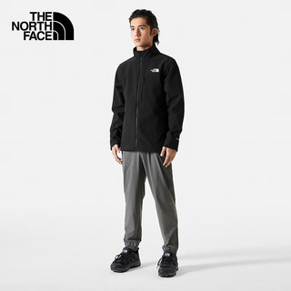 北面（The North Face）软壳外套男户外运动舒适防风防泼水休闲24春季|83TE JK3/黑色 L/175