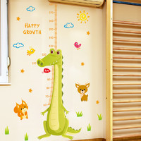 呢呢 宝宝身高尺测量墙贴纸儿童房间男孩卧室床头贴画墙壁门贴自粘装饰