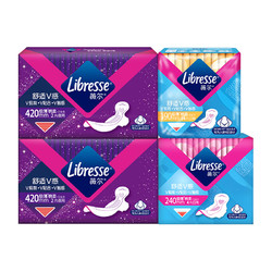 薇尔 Libresse V感超薄卫生巾护垫日夜套组 22片