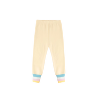 嘟嘟家女童打底裤春季洋气小女孩裤子春装宝宝休闲裤儿童童装wpwp 米白色 80